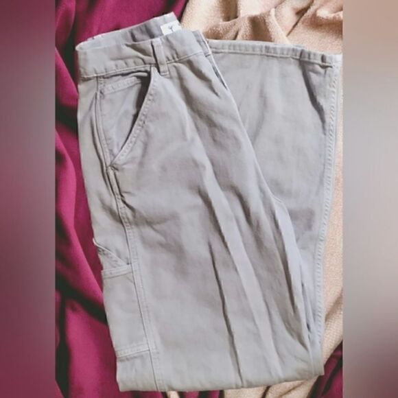 GARAGE CARGO Pants WOMEN'S Tan/Khaki Pockets Baggy Grunge Hip Hop SIZE JR 3 - Picture 5 of 14